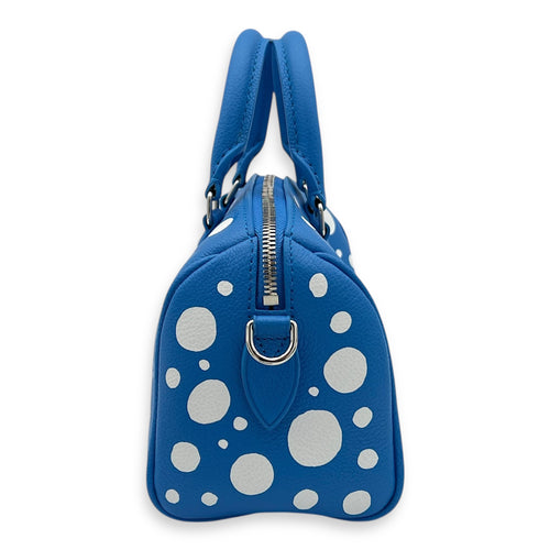 Speedy Bandouliere Top Handle Bag x Yayoi Kusama in Empreinte Leather, Silver hardware