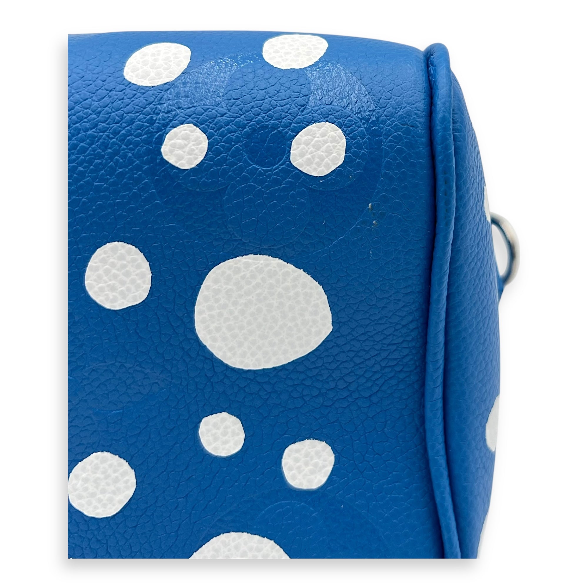 Speedy Bandouliere Top Handle Bag x Yayoi Kusama in Empreinte Leather, Silver hardware