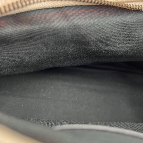 City Top Handle Bag Small Beige in Lambskin, Gunmetal hardware