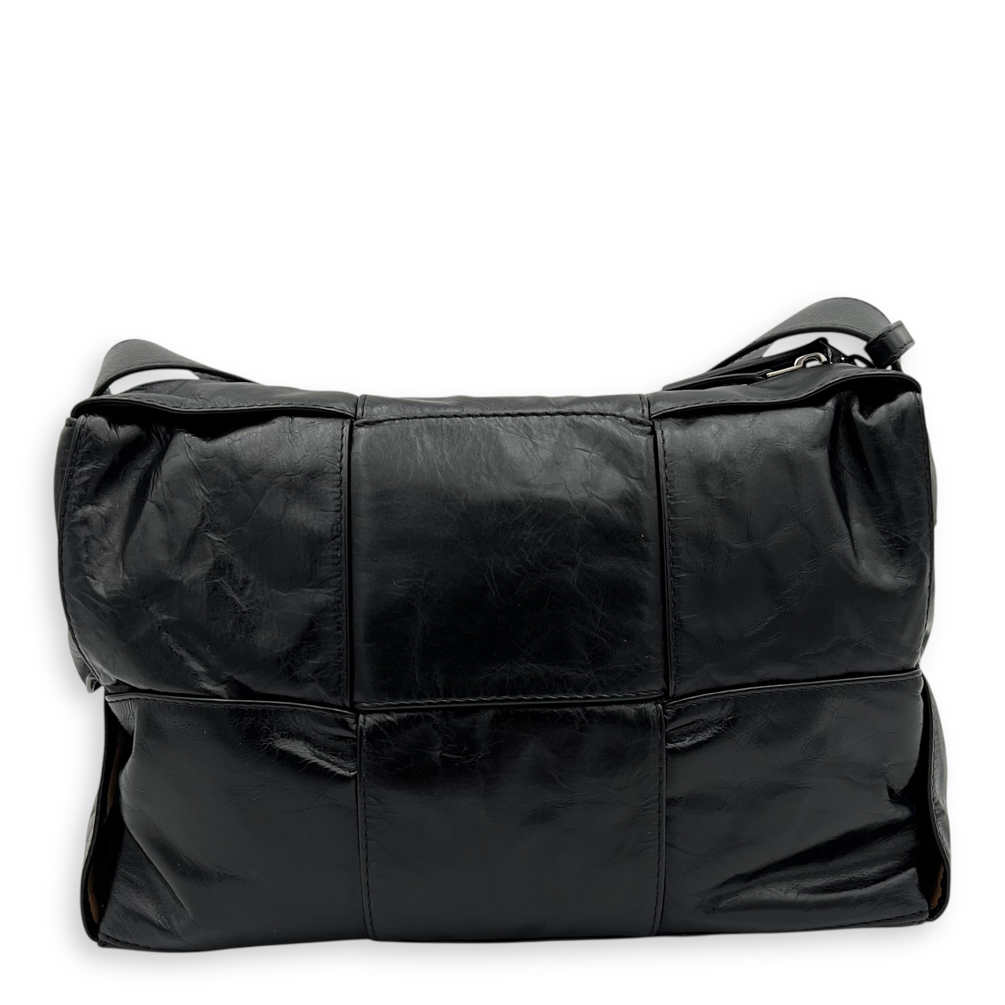 Arco Cassette Shoulder Bag Black in Nappa Leather