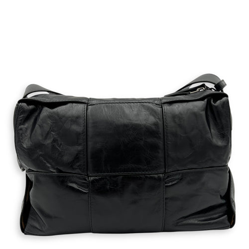 Arco Cassette Shoulder Bag Black in Nappa Leather