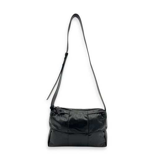 Arco Cassette Shoulder Bag Black in Nappa Leather