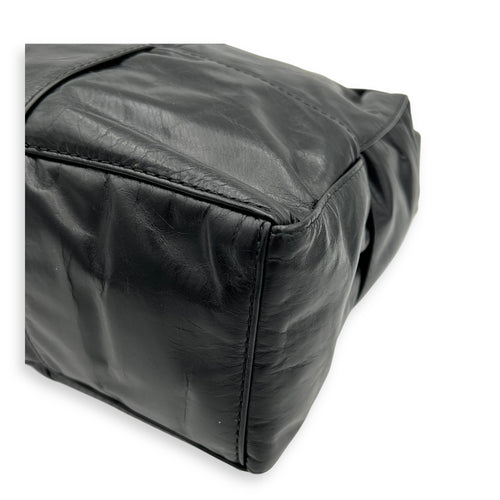 Arco Cassette Shoulder Bag Black in Nappa Leather