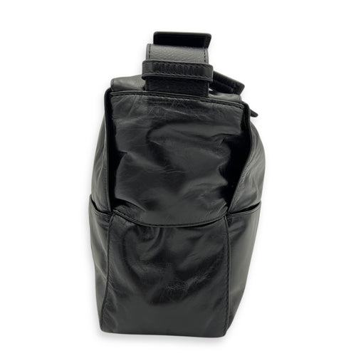 Arco Cassette Shoulder Bag Black in Nappa Leather