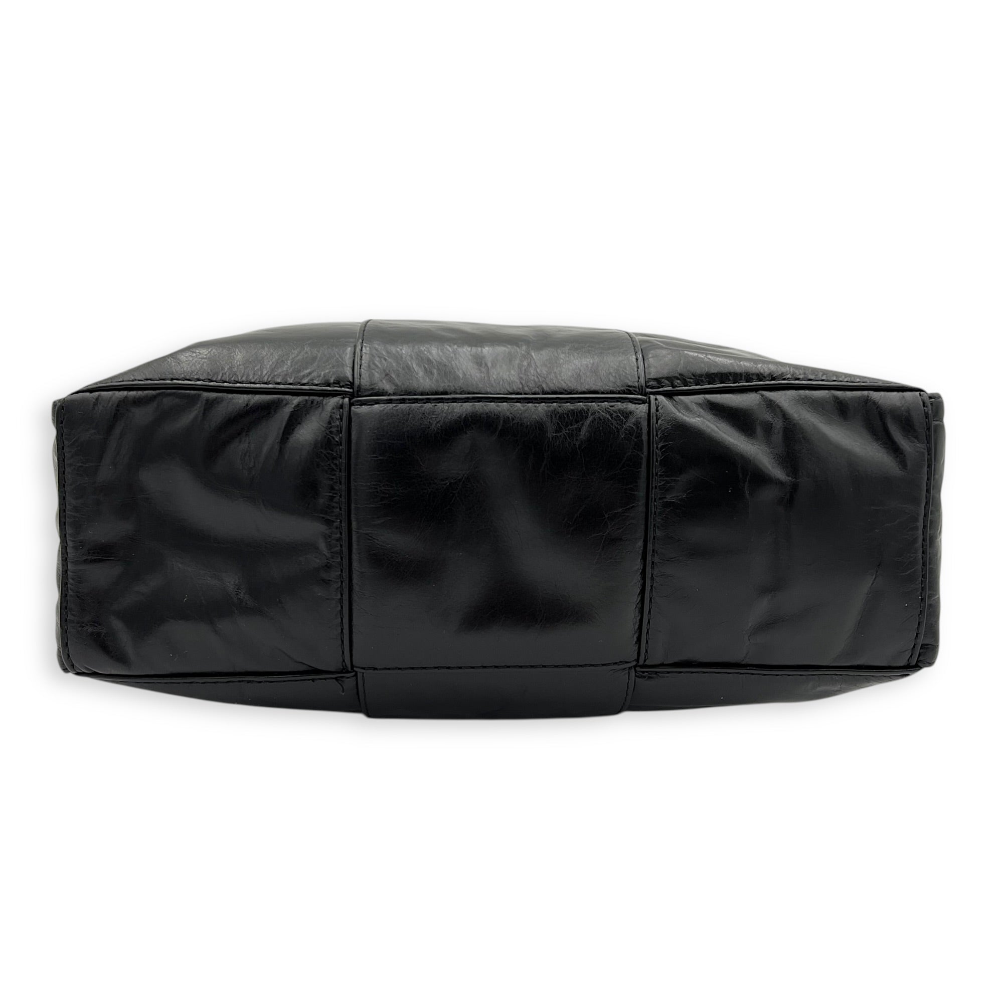 Arco Cassette Shoulder Bag Black in Nappa Leather
