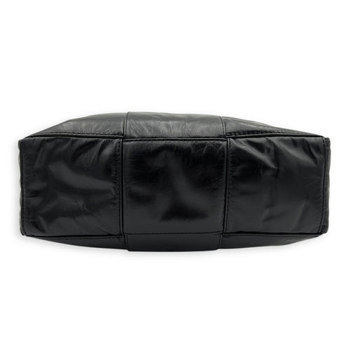 Arco Cassette Shoulder Bag Black in Nappa Leather