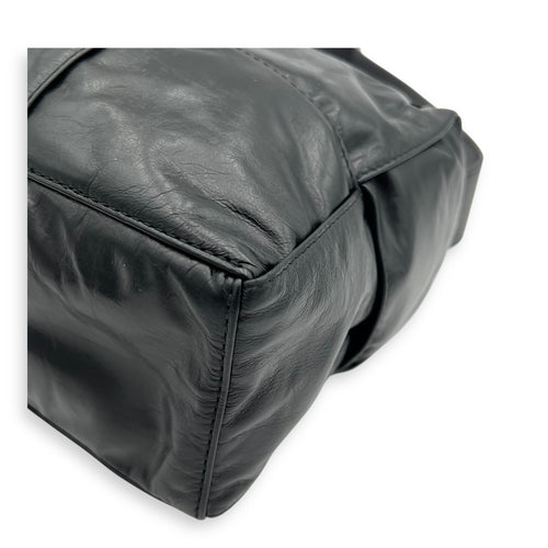 Arco Cassette Shoulder Bag Black in Nappa Leather