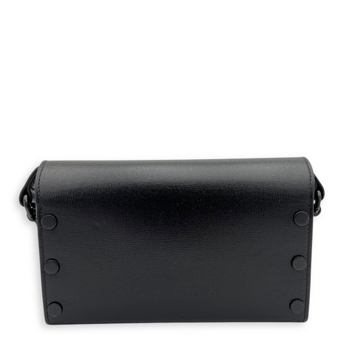 Horsebit 1955 Shoulder Bag Mini Black in Calfskin, Black hardware