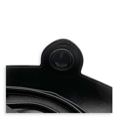 Horsebit 1955 Shoulder Bag Mini Black in Calfskin, Black hardware