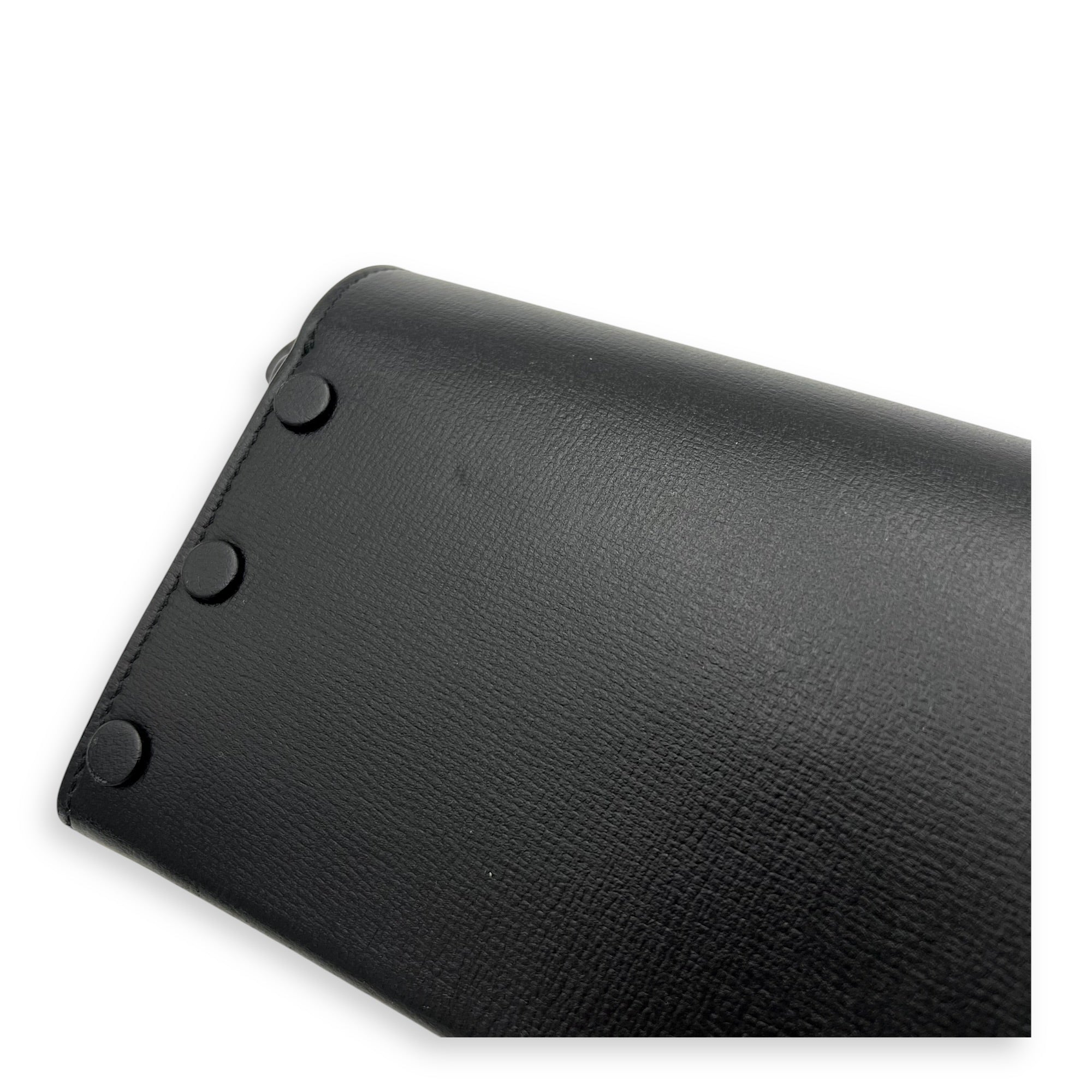 Horsebit 1955 Shoulder Bag Mini Black in Calfskin, Black hardware