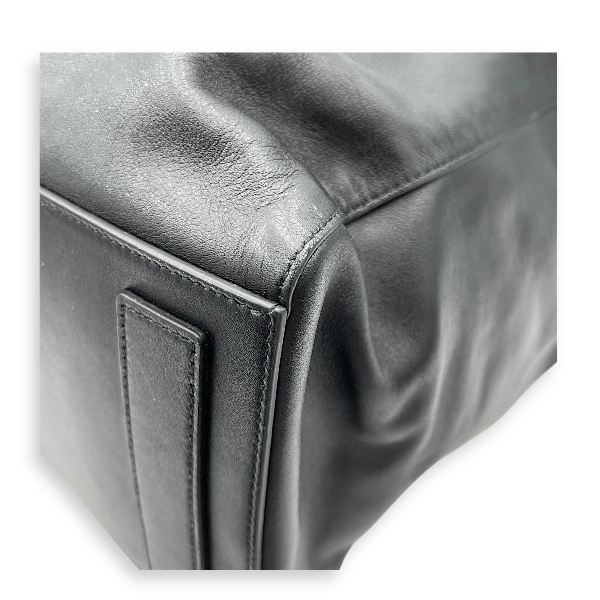 Passenger XL Carry All Tote Bag Black in Calfskin, Silver hardware