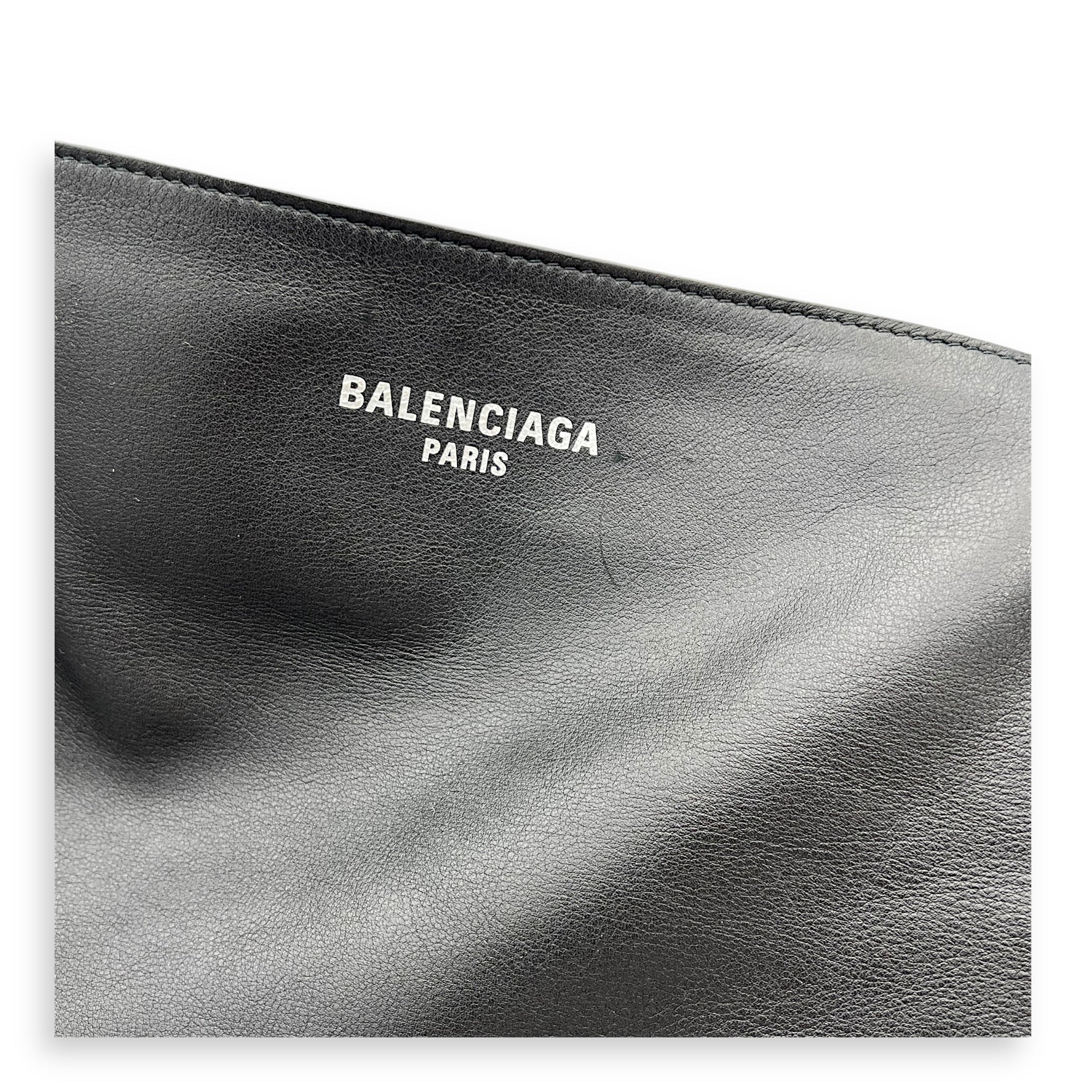 Passenger XL Carry All Tote Bag Black in Calfskin, Silver hardware