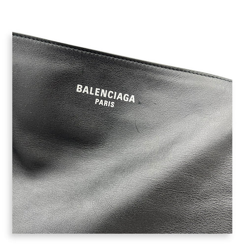 Passenger XL Carry All Tote Bag Black in Calfskin, Silver hardware