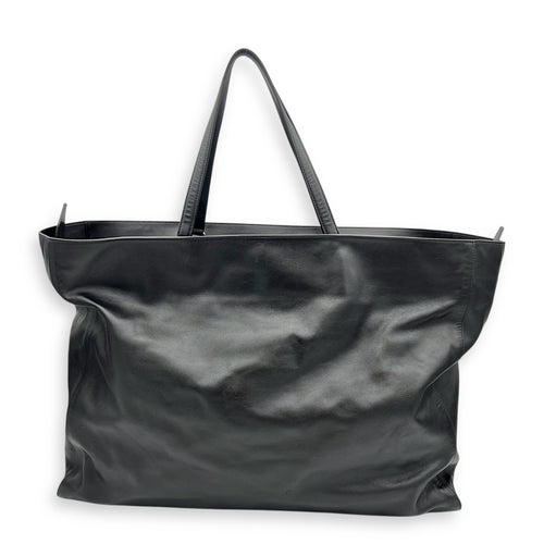 Passenger XL Carry All Tote Bag Black in Calfskin, Silver hardware
