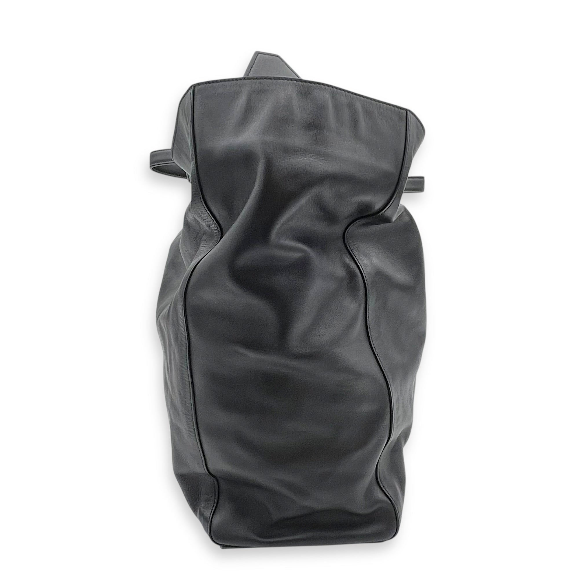 Passenger XL Carry All Tote Bag Black in Calfskin, Silver hardware