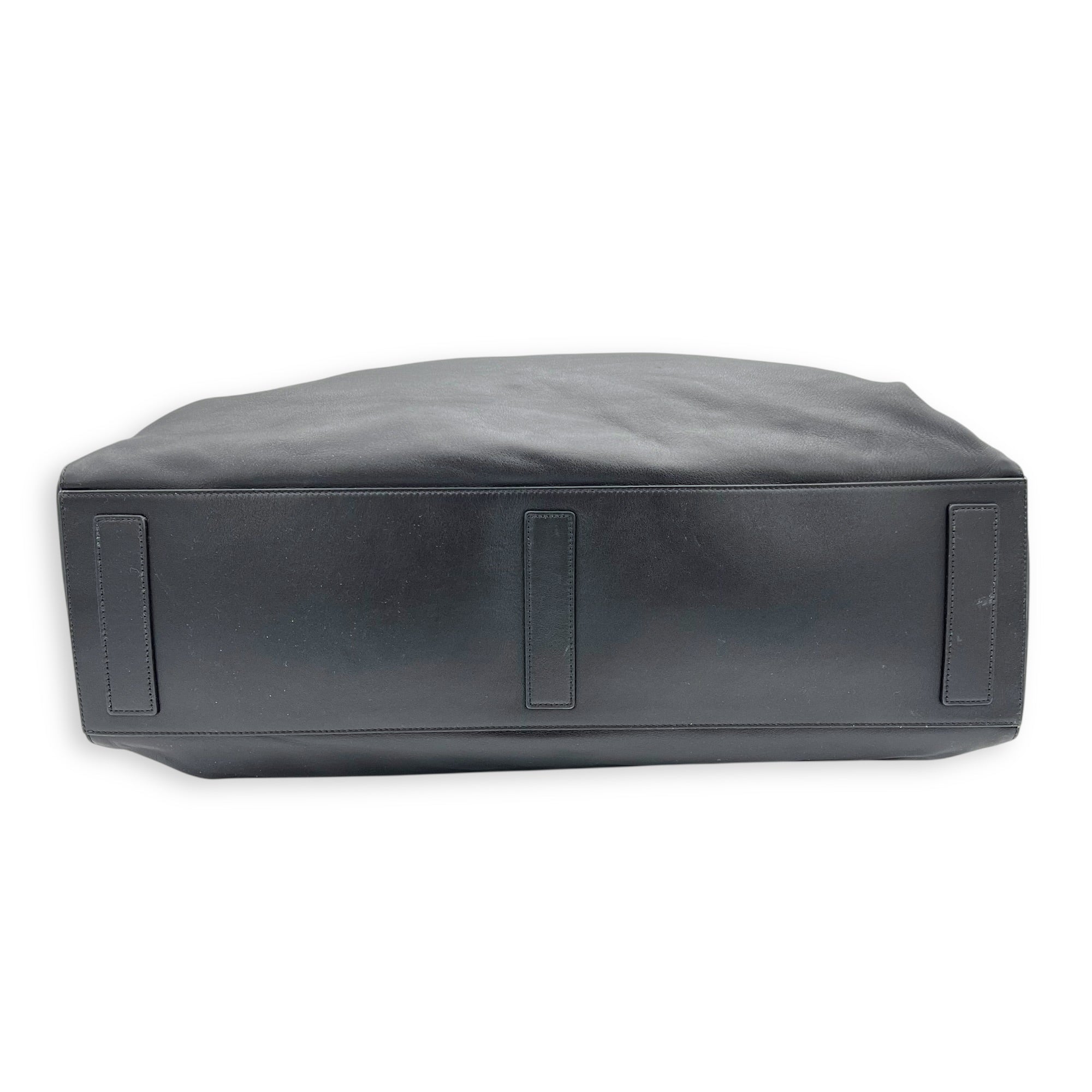 Passenger XL Carry All Tote Bag Black in Calfskin, Silver hardware