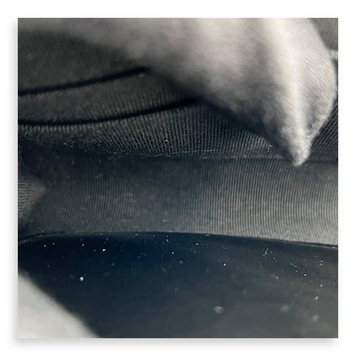 CC Black Wallet On Chain in Patent Leather, Brushed Gold hardware