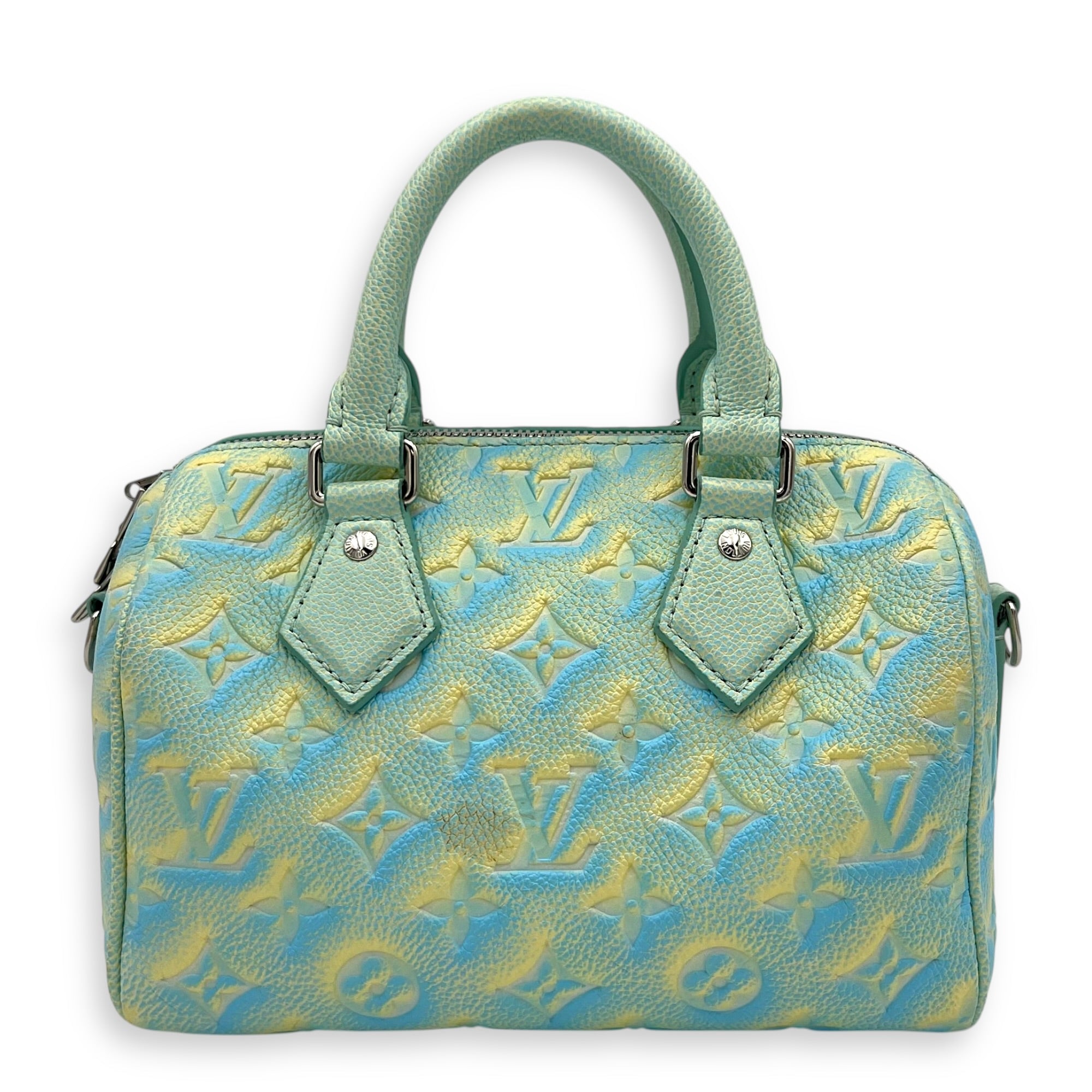 Speedy Top Handle Bag 20 Stardust in Empreinte Leather, Silver hardware