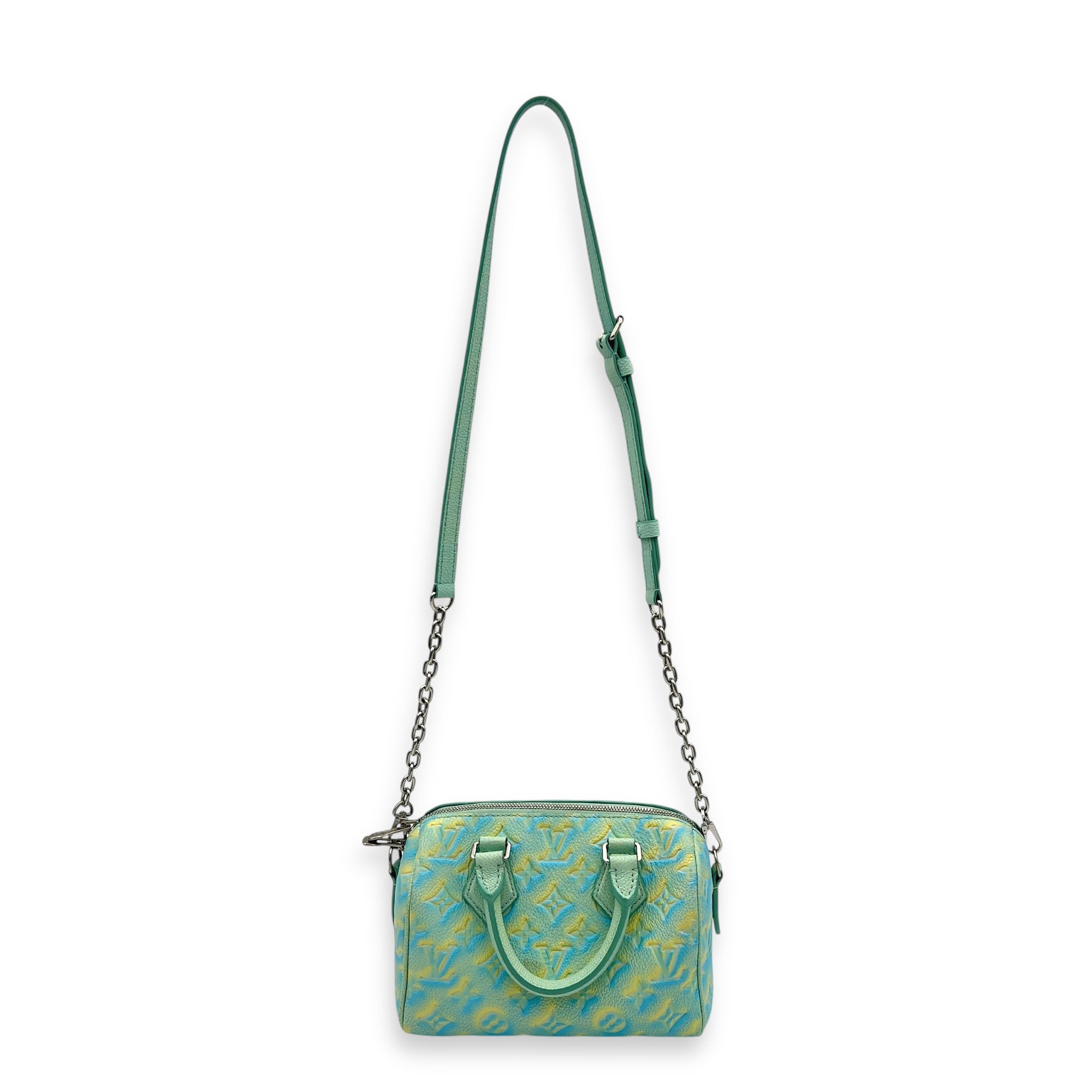 Speedy Top Handle Bag 20 Stardust in Empreinte Leather, Silver hardware