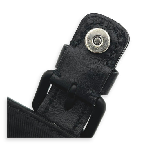 Montsouris Wearable Wallet Shoulder Bag Black in Monogram Coated Canvas, Black hardware