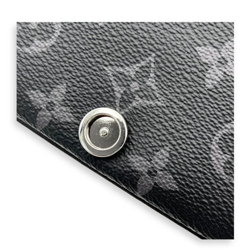 Montsouris Wearable Wallet Shoulder Bag Black in Monogram Coated Canvas, Black hardware