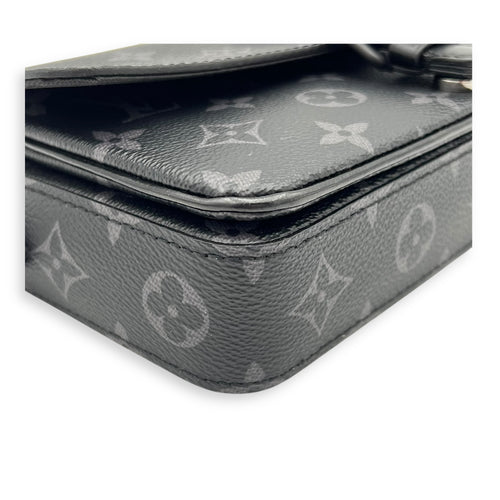 Montsouris Wearable Wallet Shoulder Bag Black in Monogram Coated Canvas, Black hardware