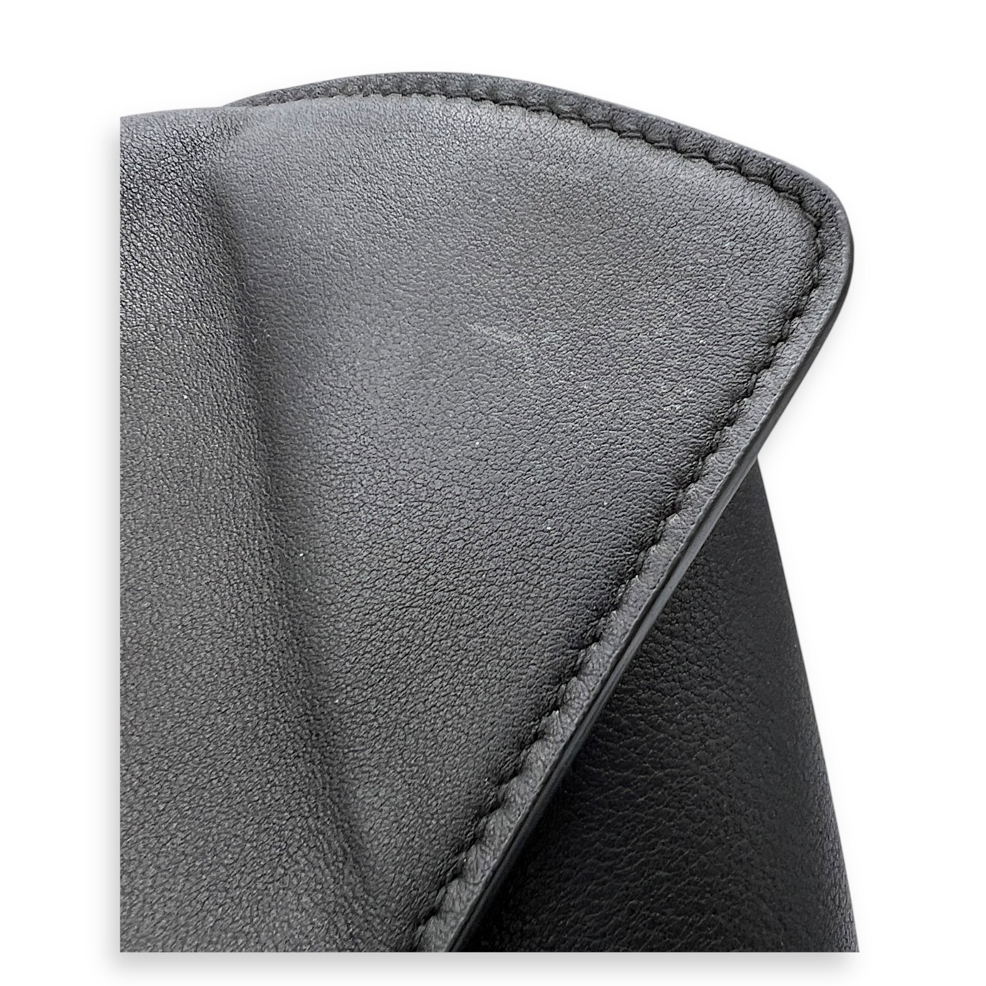 Rodeo Top Handle Bag Medium Black in Calfskin, Gold hardware