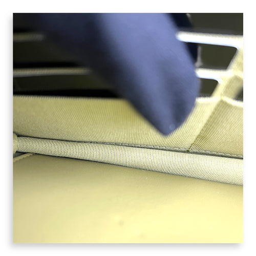 Boy Wallet On Chain Green in Caviar Leather, Gold hardware