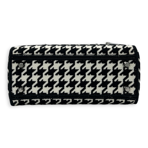 Lady D-Lite Top Handle Bag Multi-colour in Canvas, Silver hardware