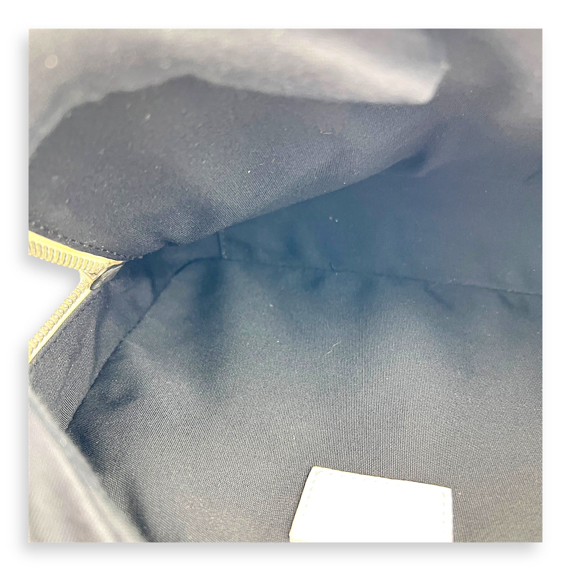 x Daniel Arsham Safari White Shoulder Bag in Calfskin, Silver hardware