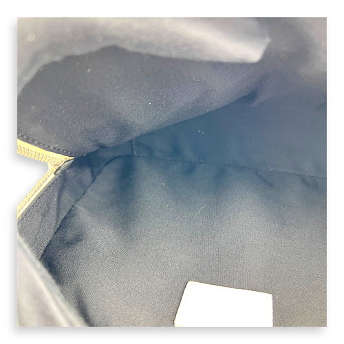 x Daniel Arsham Safari White Shoulder Bag in Calfskin, Silver hardware