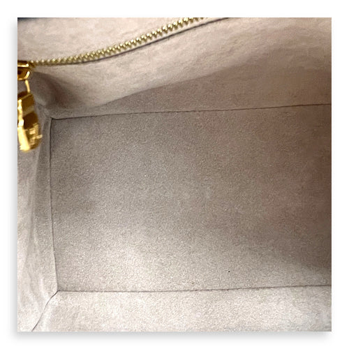 Speedy Bandouliere Top Handle Bag 25 Beige in Empreinte Leather, Gold hardware