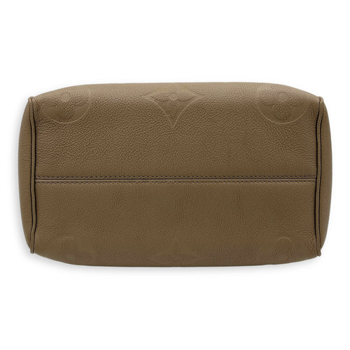 Speedy Bandouliere Top Handle Bag 25 Beige in Empreinte Leather, Gold hardware