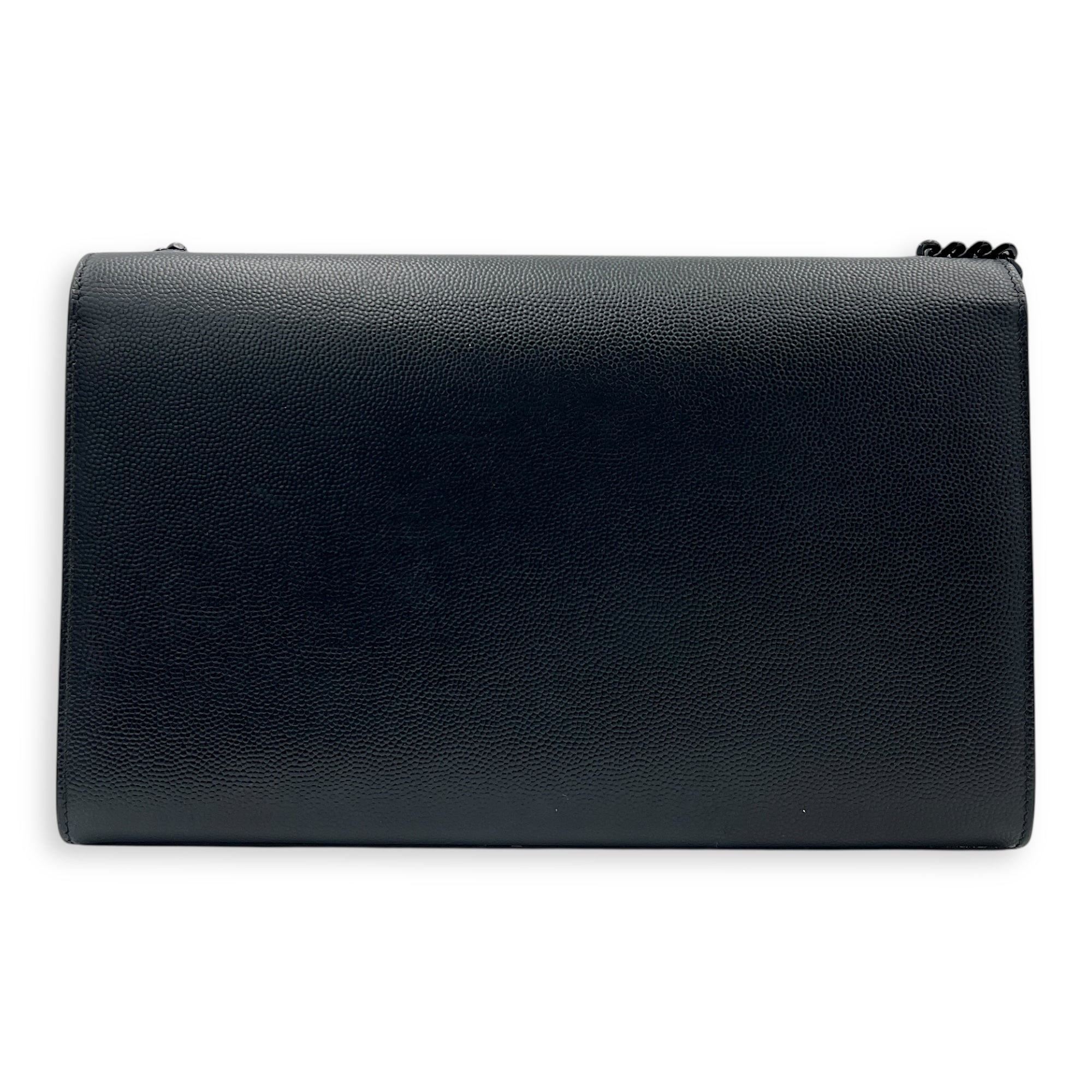 Kate Shoulder Bag Black in Caviar Leather, Brushed Gold hardware