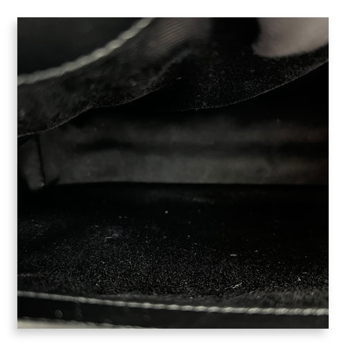 Loulou Shoulder Bag Small Black in Calfskin, Silver hardware