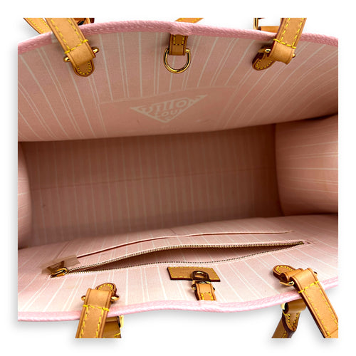 OnTheGo GM Multi-colour Tote Bag in Coated Canvas, Gold hardware