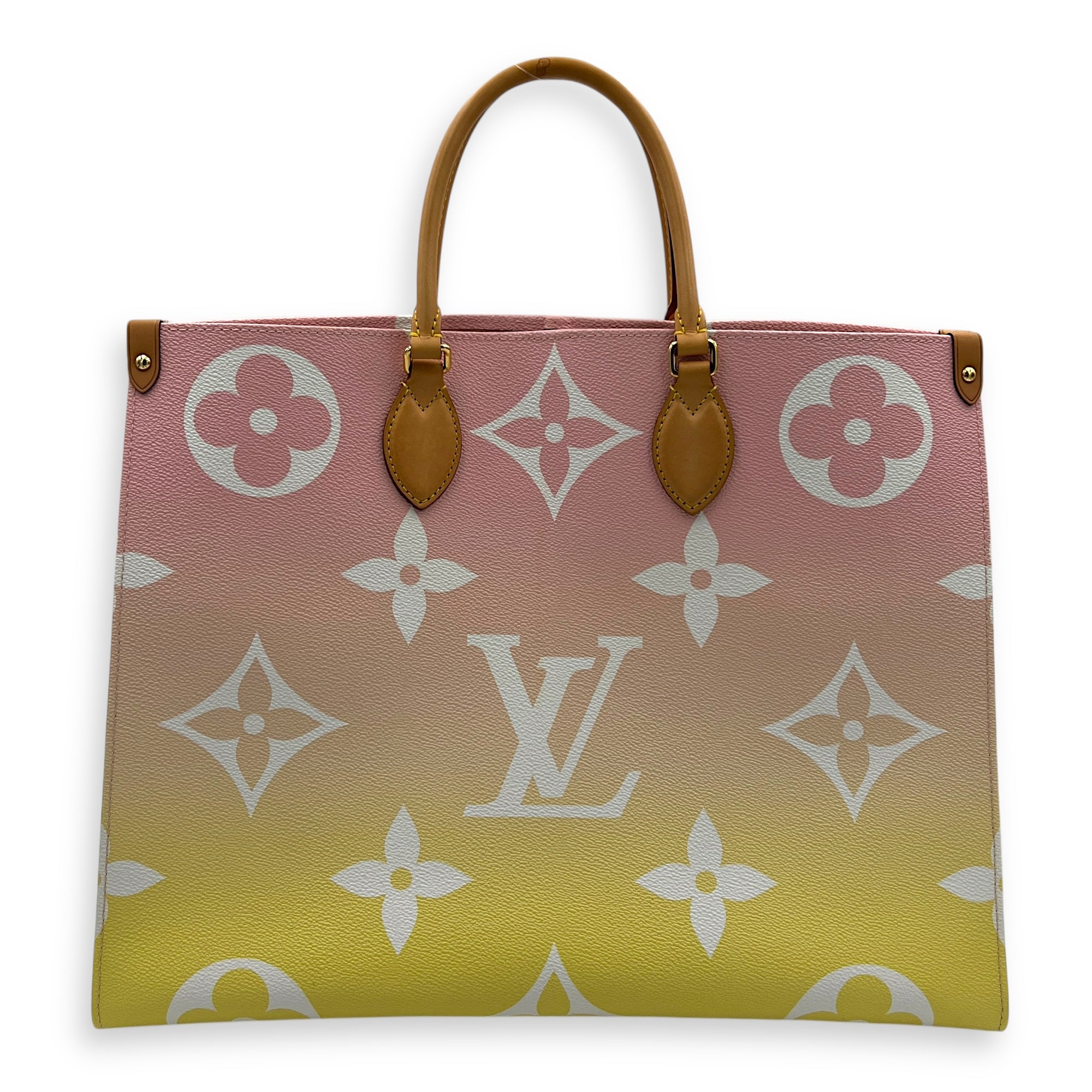 OnTheGo GM Multi-colour Tote Bag in Coated Canvas, Gold hardware