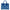 OnTheGo PM Blue Top Handle Bag in Empreinte Leather, Silver hardware