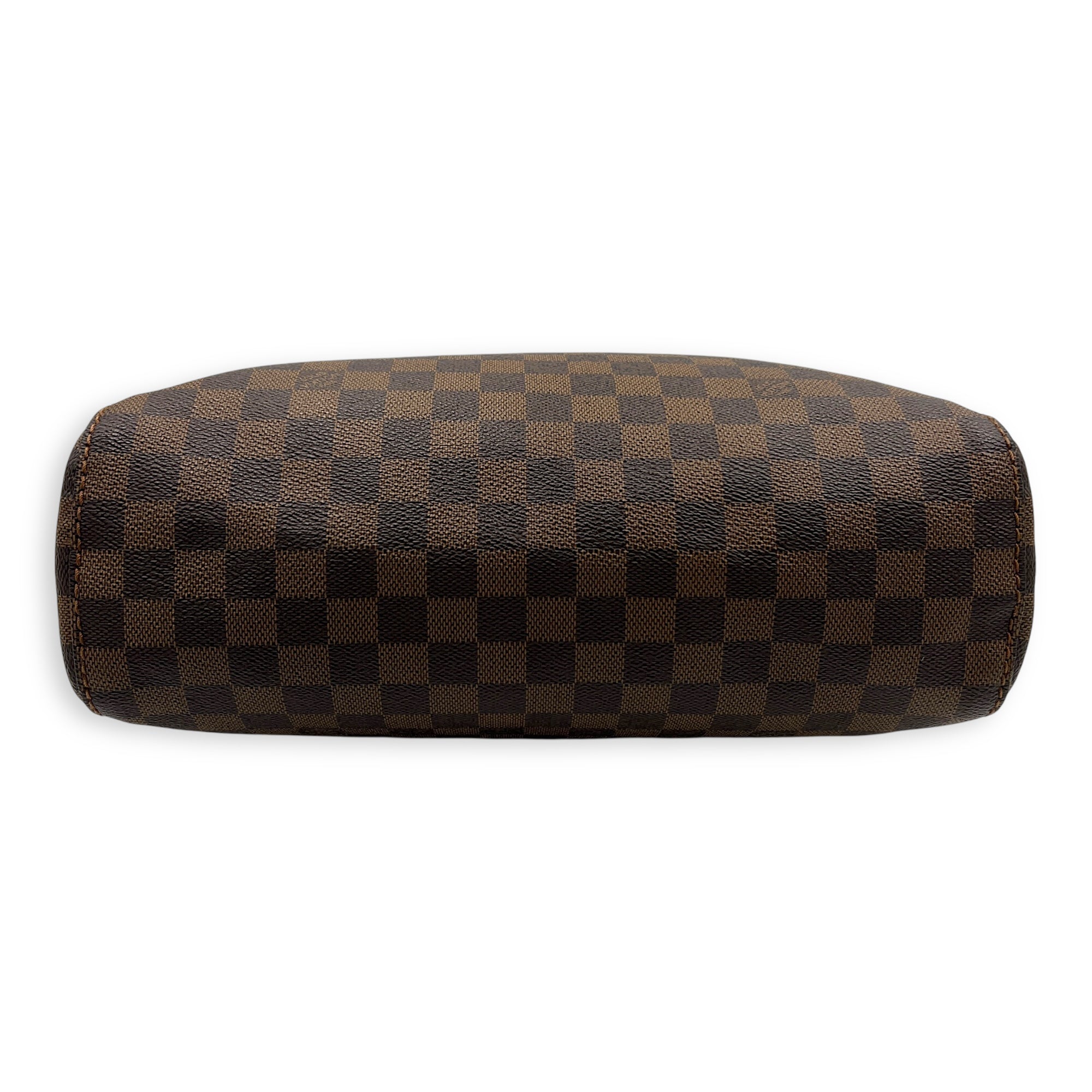 Portobello Shoulder Bag Brown in Coated Canvas, Gold hardware