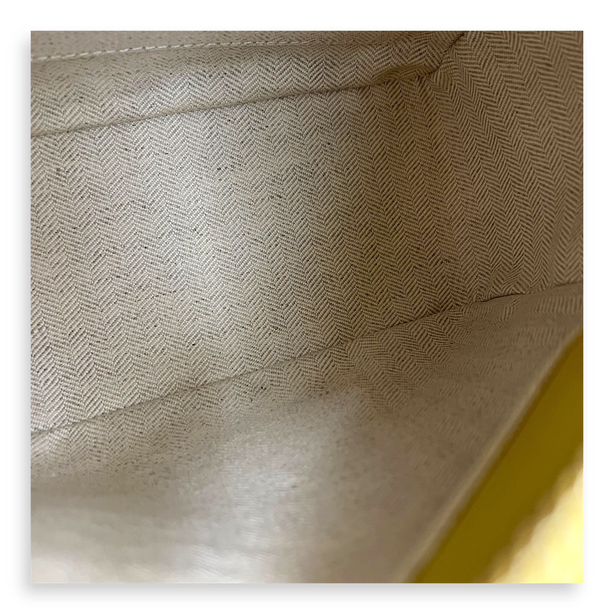 Puzzle Shoulder Bag Small Yellow in Calfskin, Gold hardware