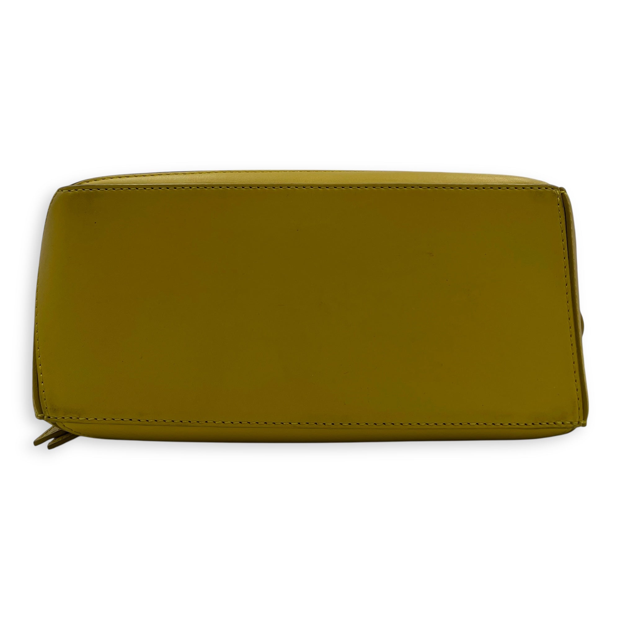 Puzzle Shoulder Bag Small Yellow in Calfskin, Gold hardware