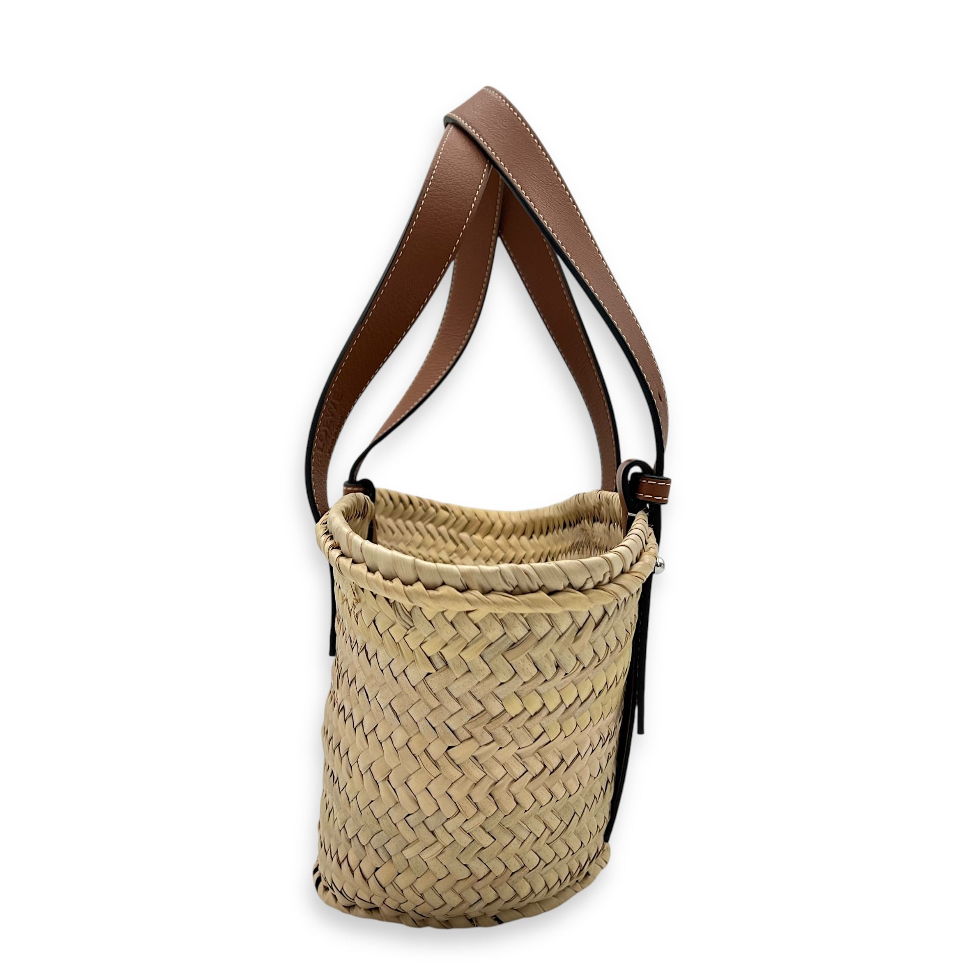 Anagram Tote Bag Brown in Raffia