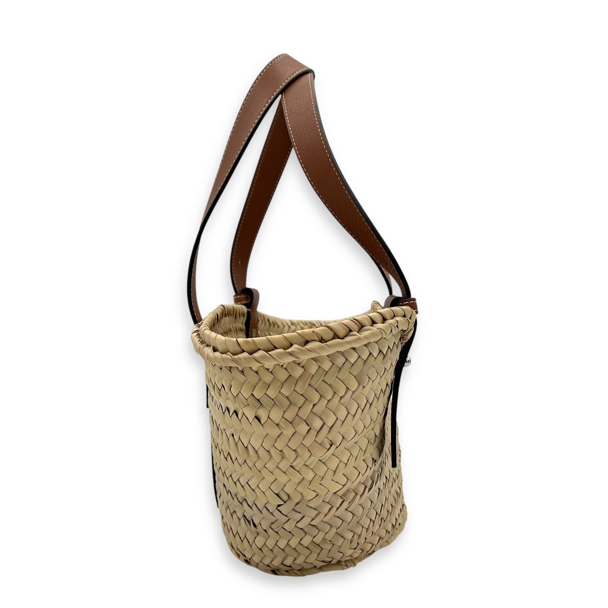 Anagram Tote Bag Brown in Raffia
