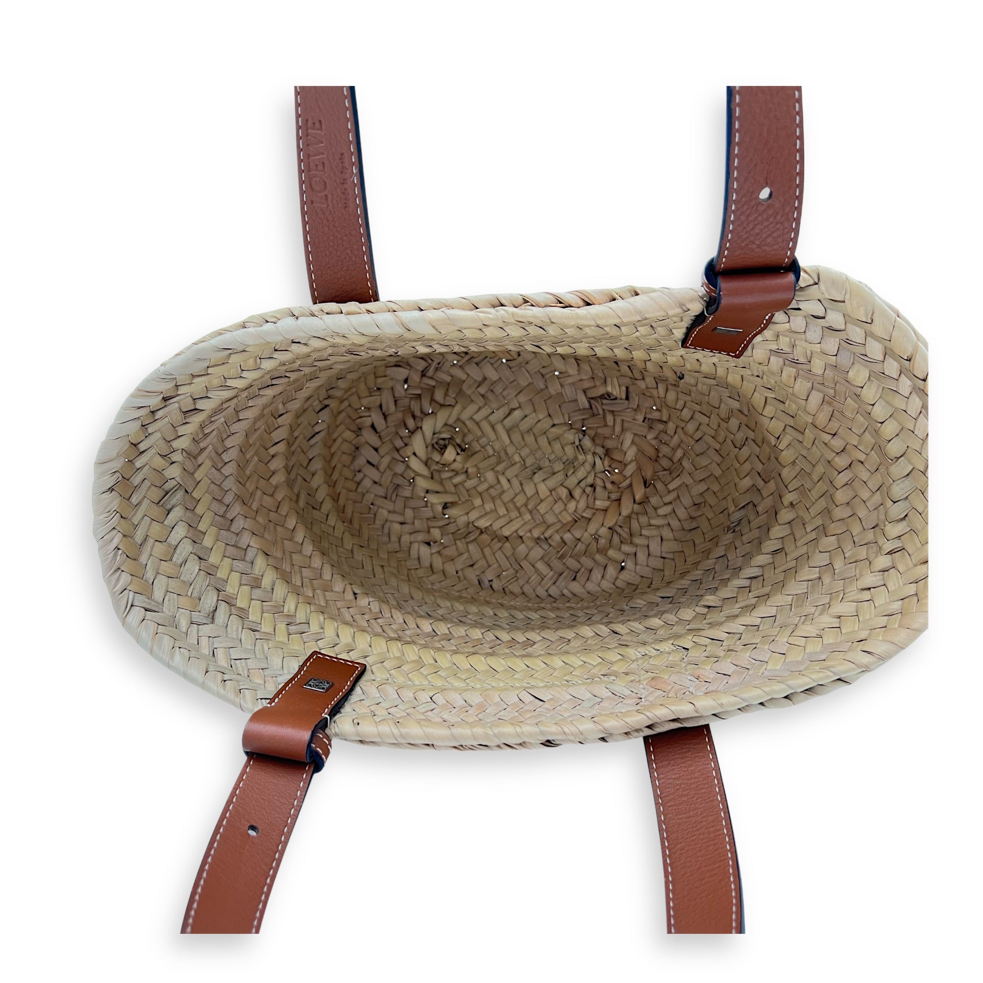 Anagram Tote Bag Brown in Raffia