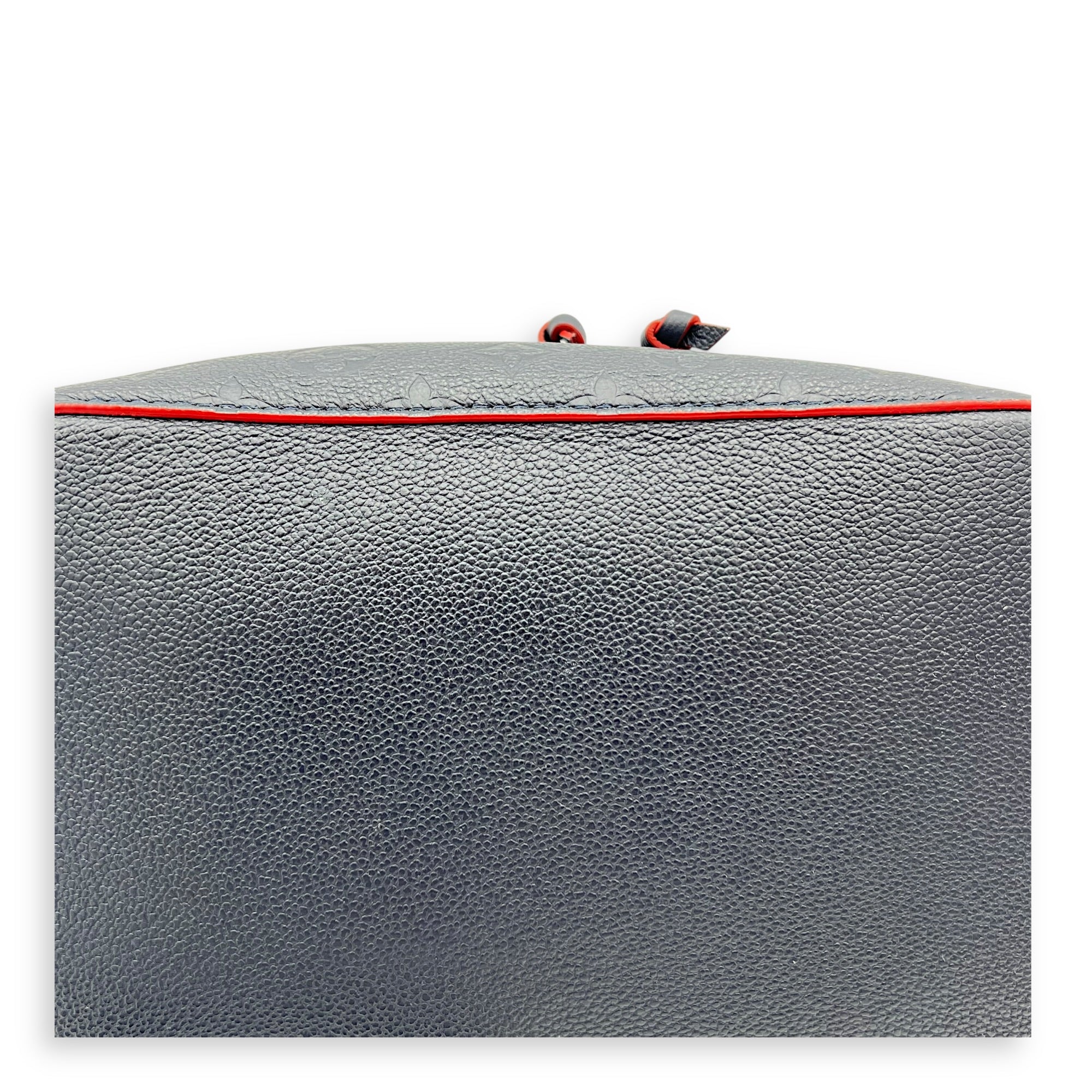 NeoNoe Bucket Bag MM Blue in Empreinte Leather, Silver hardware