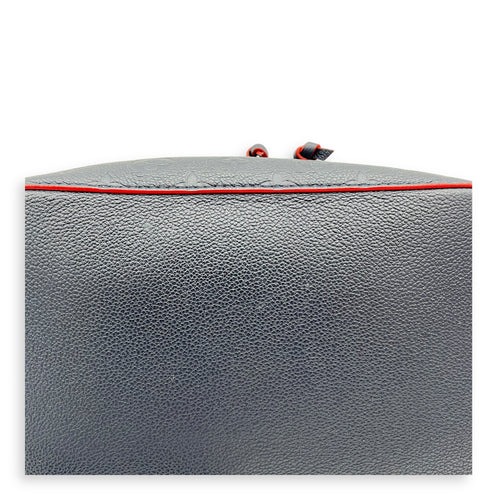 NeoNoe Bucket Bag MM Blue in Empreinte Leather, Silver hardware