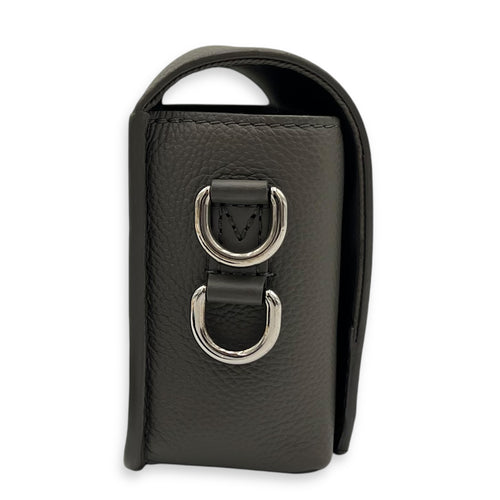 Fastline Wearable Wallet Crossbody Bag Green in Aerogram Leather, Silver hardware