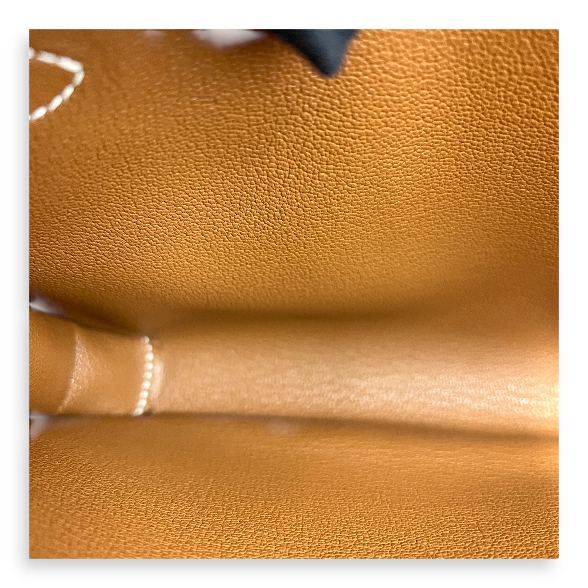 Kelly Brown Clutch in FAUBOURG BARENIA, Palladium hardware