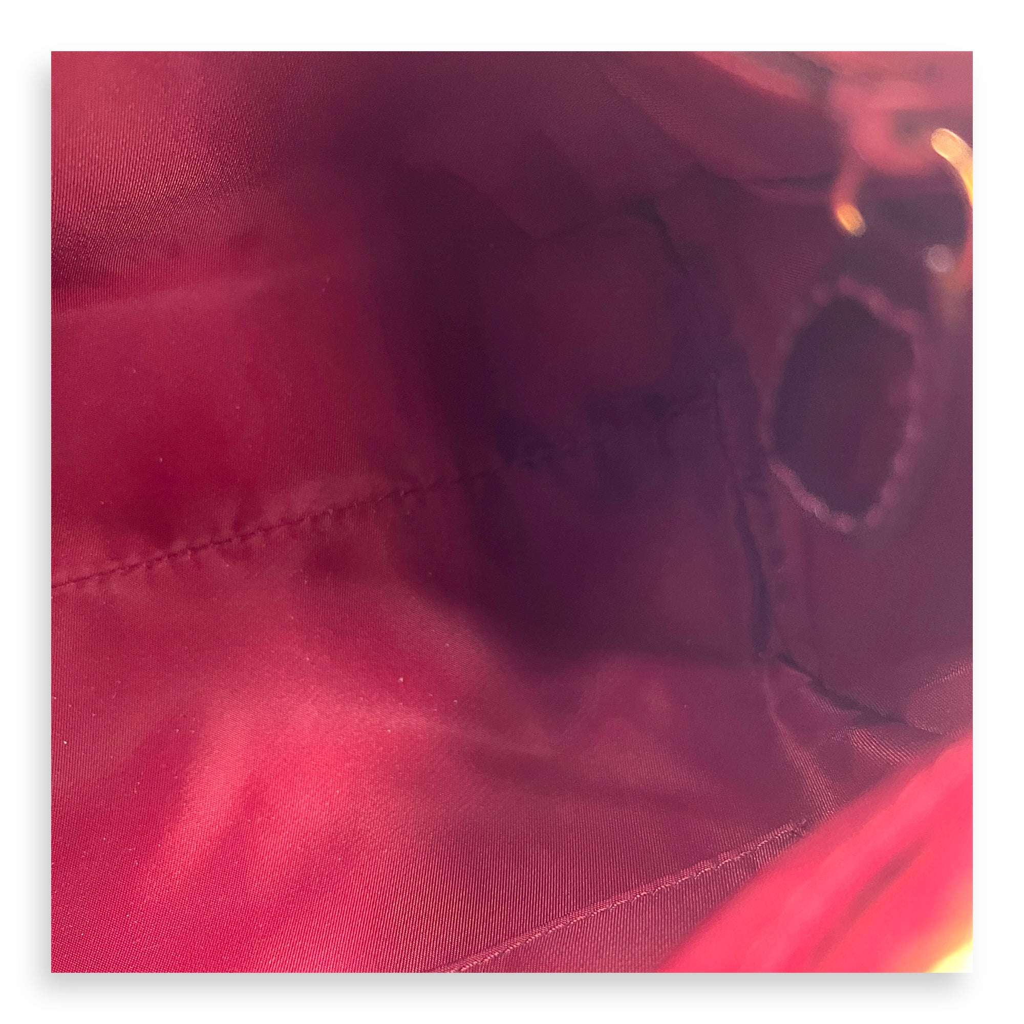 Trotteur Hand Bag Red in Canvas, Gold hardware