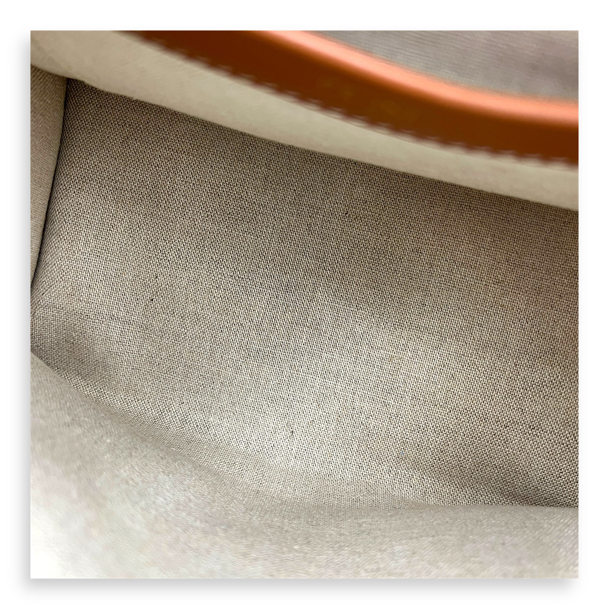 Cabas Tote Bag White in Canvas, Gold hardware